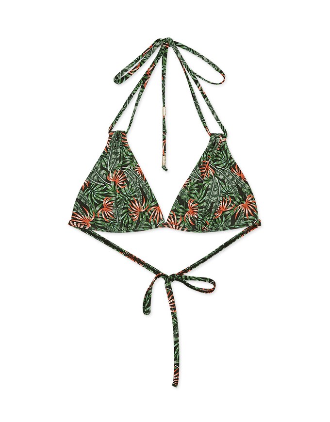 Way Printed Dual Strap Bikini Top Thick Padded Air Space