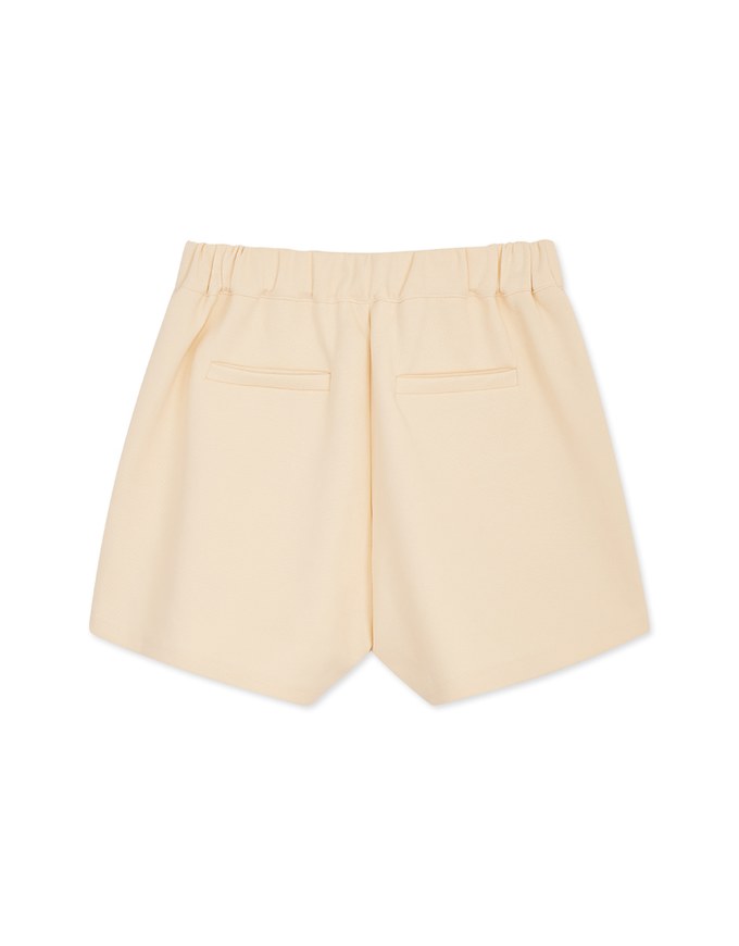 Plain Cotton Elastic Shorts