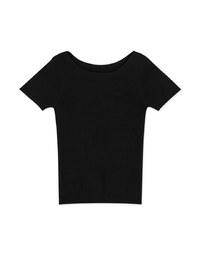 【Mi's Pick】Refined Hollow Crossover 2WAY Ribbed Top