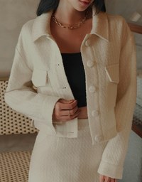 Classic Tweed Buttoned Jacket