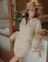 Classic Tweed Buttoned Jacket