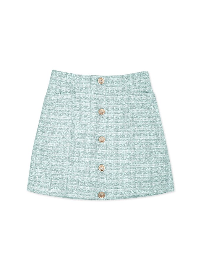 Tweed Gold Button Skorts - AIR SPACE